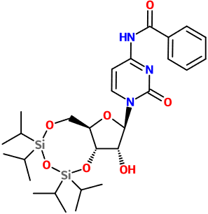 MC081104 3',5'-TIPS-N4-Bz-rC (图片) MC081104 3',5'-TIPS-N4-Bz-rC